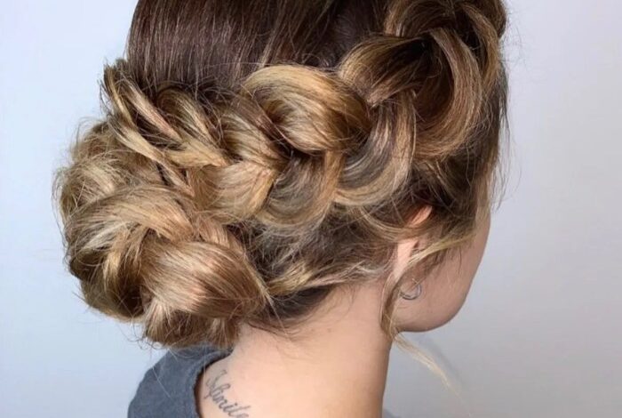 Cute prim hair braided bun easy