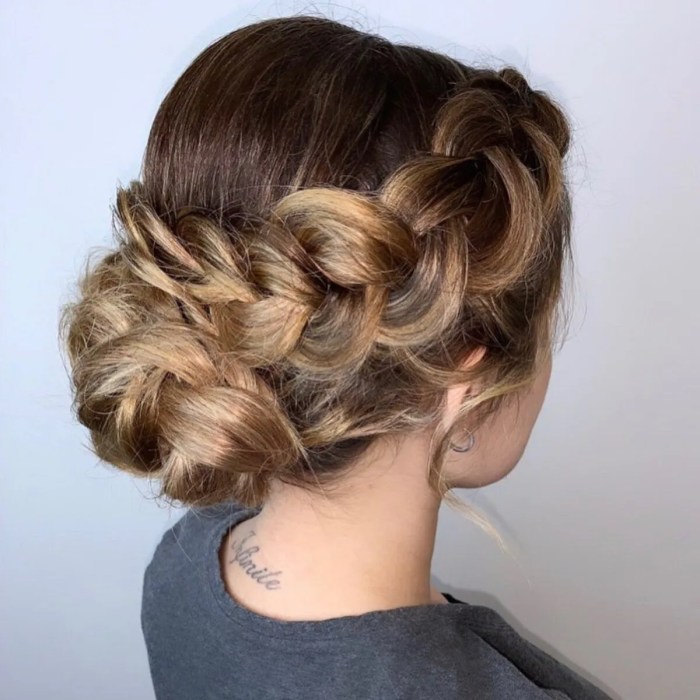 Cute prim hair braided bun easy