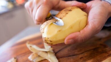 Heres a quick way to peel potatoes