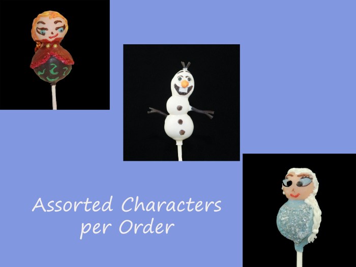 Diy frozen cake pops all the disney frozen characters as cake