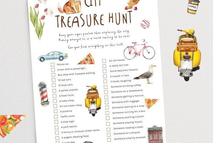 Hunt scavenger kids city hunts ideas activities printable search preschool car beach driving neighborhood printables toddler games places camping highway