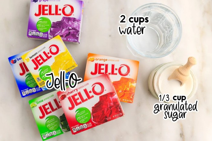 Frozen jello tip popsicles ice lolly block pop