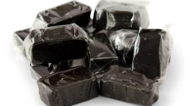 Black licorice caramels