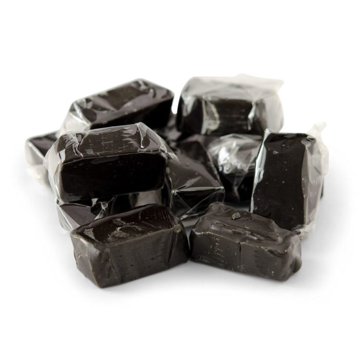 Black licorice caramels