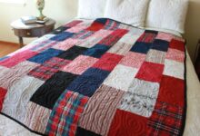 Make a memory quilt for free from your old clothes