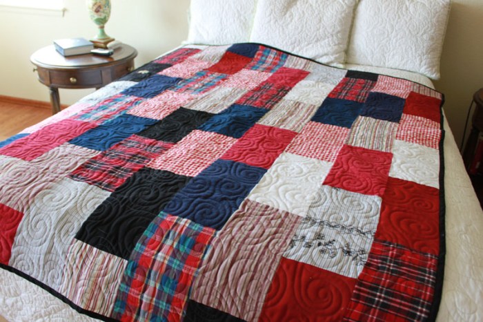 Make a memory quilt for free from your old clothes