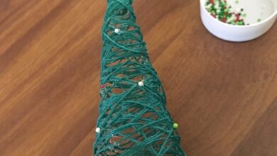 Diy christmas string trees