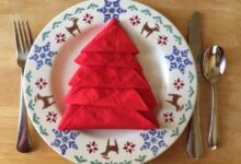 Christmas tree napkin folding youve got to see how its made