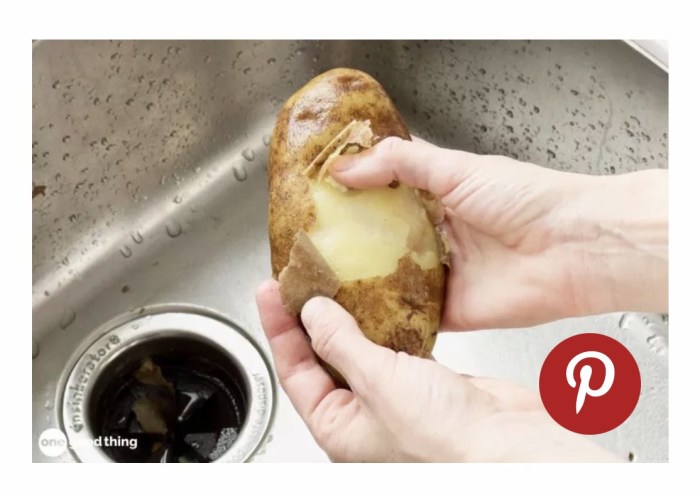 Potatoes peel way