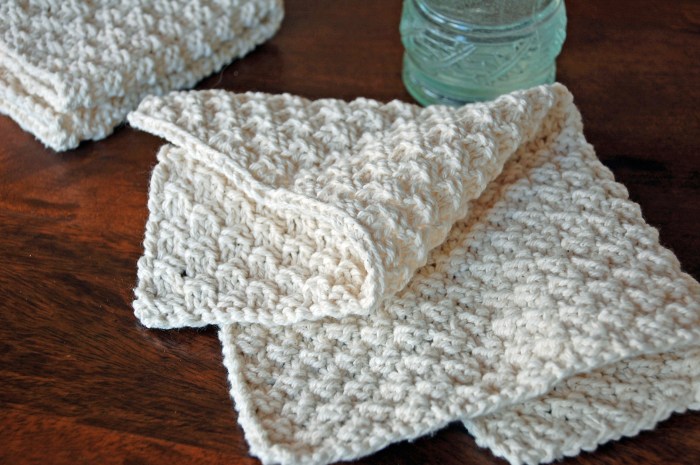 Healthy house warming basket diy knit washcloth