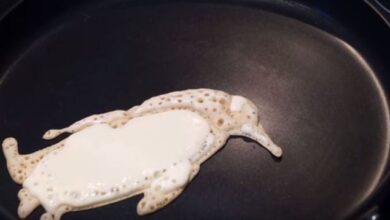 This is the perfect way to make penguin pancakes