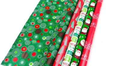 Homemade rolling stamp wrapping paper