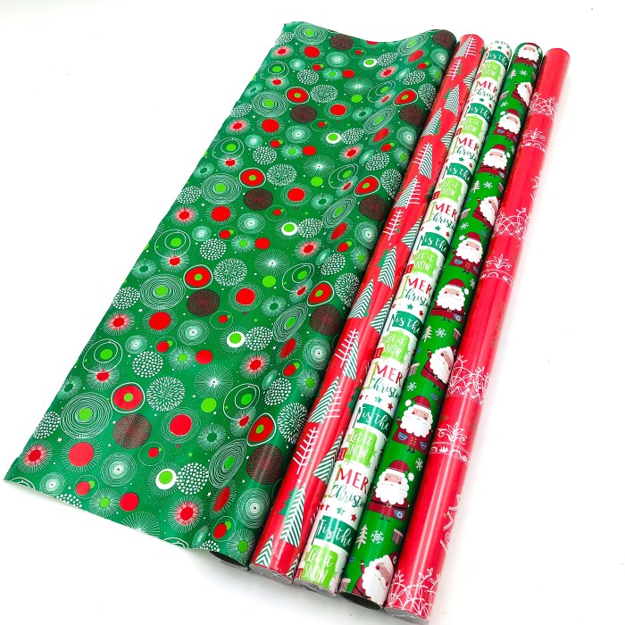 Homemade rolling stamp wrapping paper