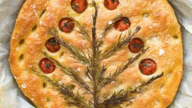 Easy christmas focaccia recipe