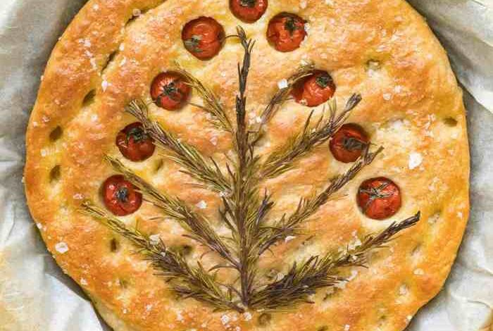 Easy christmas focaccia recipe