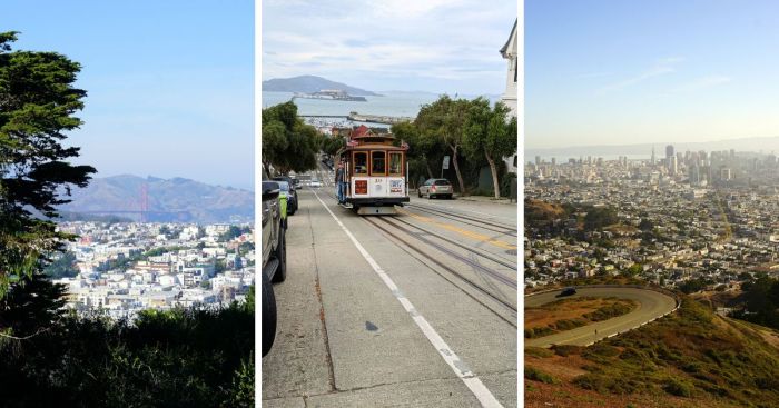 Playing on the hills of san francisco