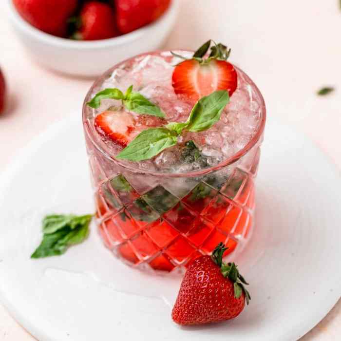 Strawberries meet basil