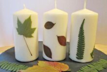 Diy tutorial decorate candles with paper napkins