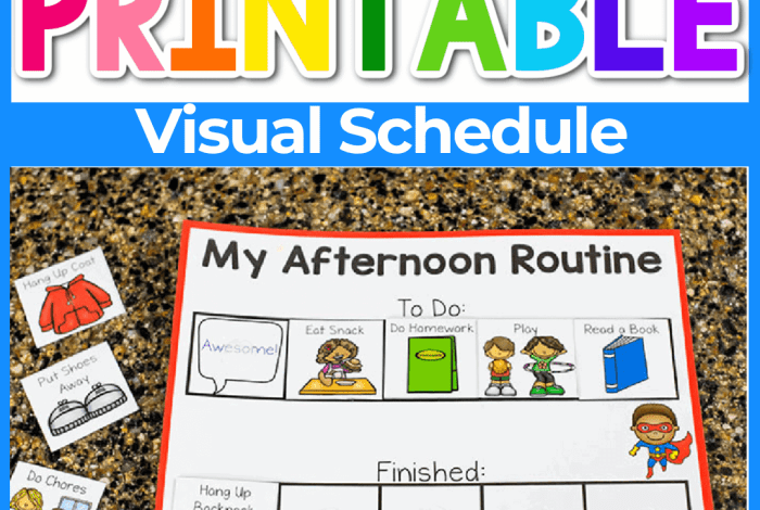 How to create a visual schedule for your family