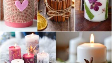 Diy decorative candle