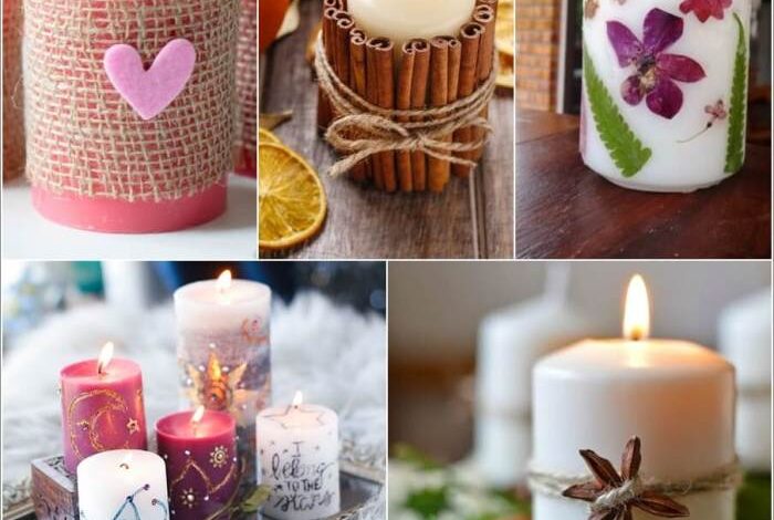 Diy decorative candle