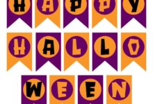 Decorate for halloween with a free photo banner printable