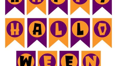 Decorate for halloween with a free photo banner printable