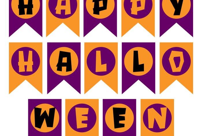 Decorate for halloween with a free photo banner printable