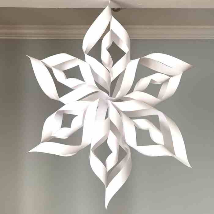 How to make a 3 d paper snowflake