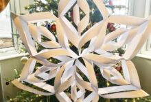 How to make a 3 d paper snowflake