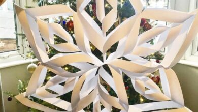 How to make a 3 d paper snowflake