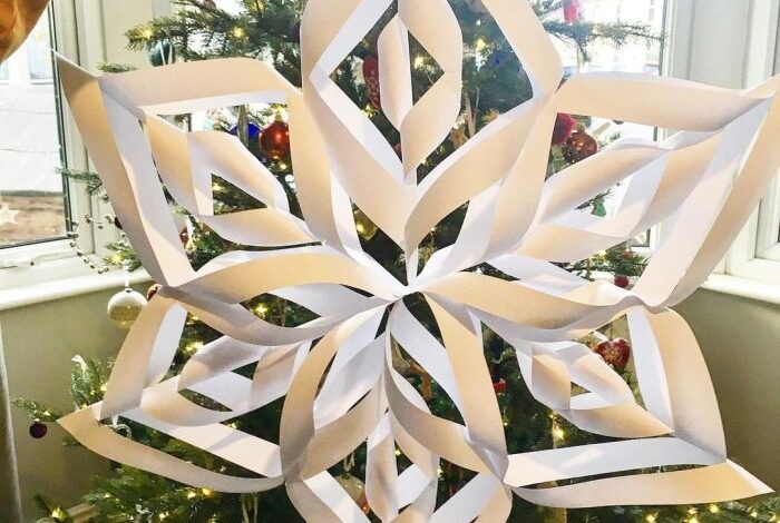 How to make a 3 d paper snowflake