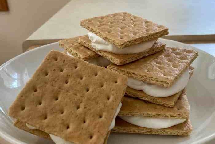 Frozen ice cream lemonade graham crackers