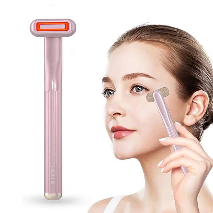 Red light therapy face wand
