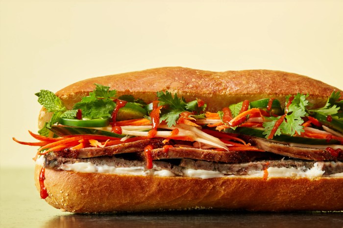 Vietnamese banh mi sandwich home