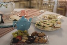 Mothers day tea party with yummy biscotti