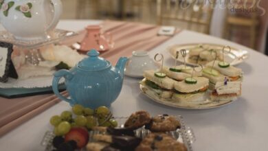 Mothers day tea party with yummy biscotti