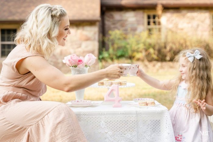 Mothers day tea party with yummy biscotti