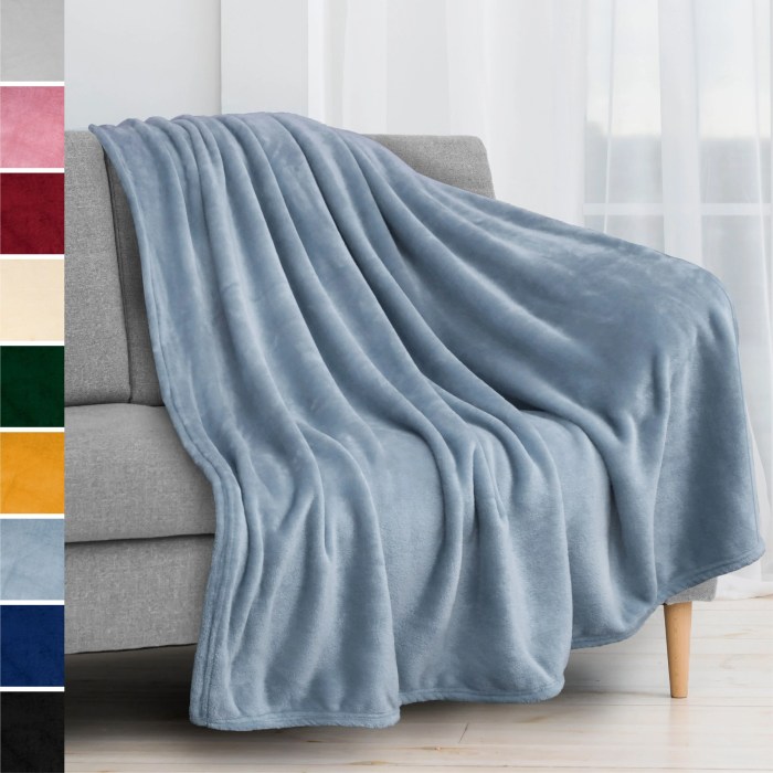 Cotton print minky blanket