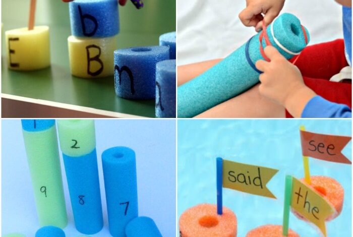 20 unique things to do with a pool noodle